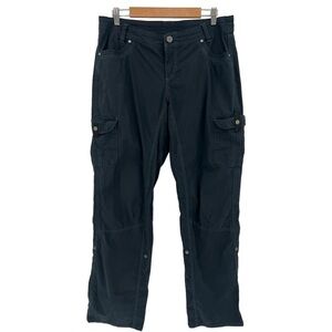 Kuhl Women's Splash Roll-Up Convertible Hiking Outdoor Pants Koal Black 14 Reg